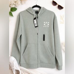 NWT Oakley Light Green Zip-Up Hoodie Med